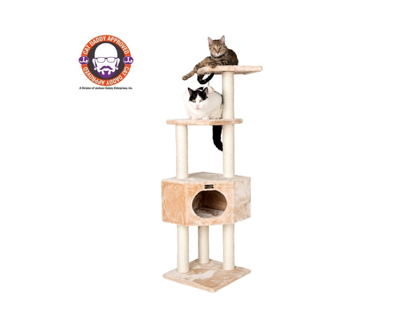 Real Wood 3 Tier Cat Tree, Armarkat Scratch furniture A5201